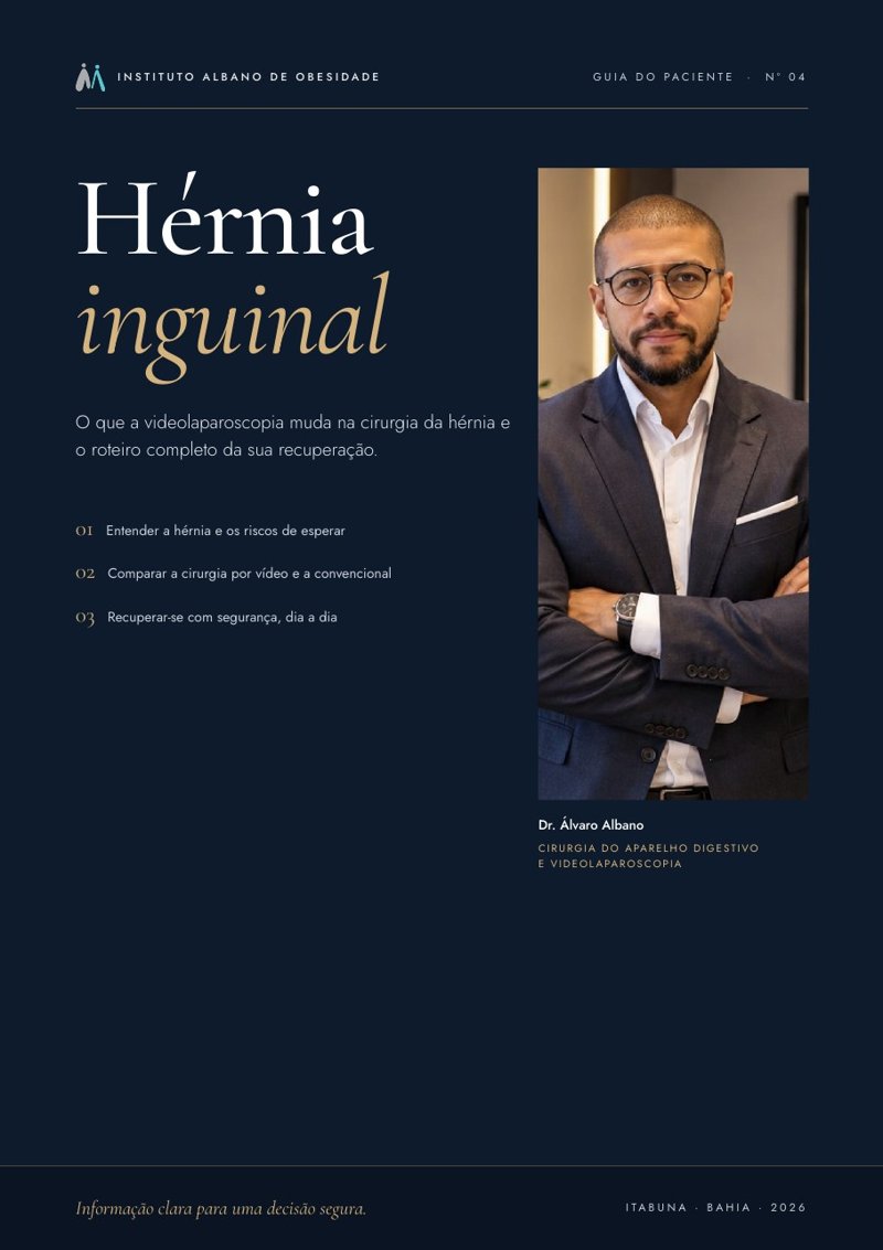 Capa do guia Hérnia inguinal