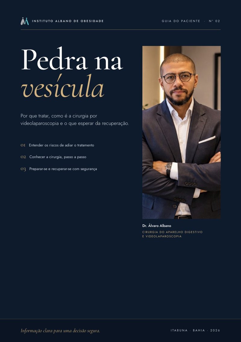 Capa do guia Pedra na vesícula